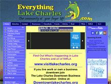 Tablet Screenshot of everythinglakecharles.com